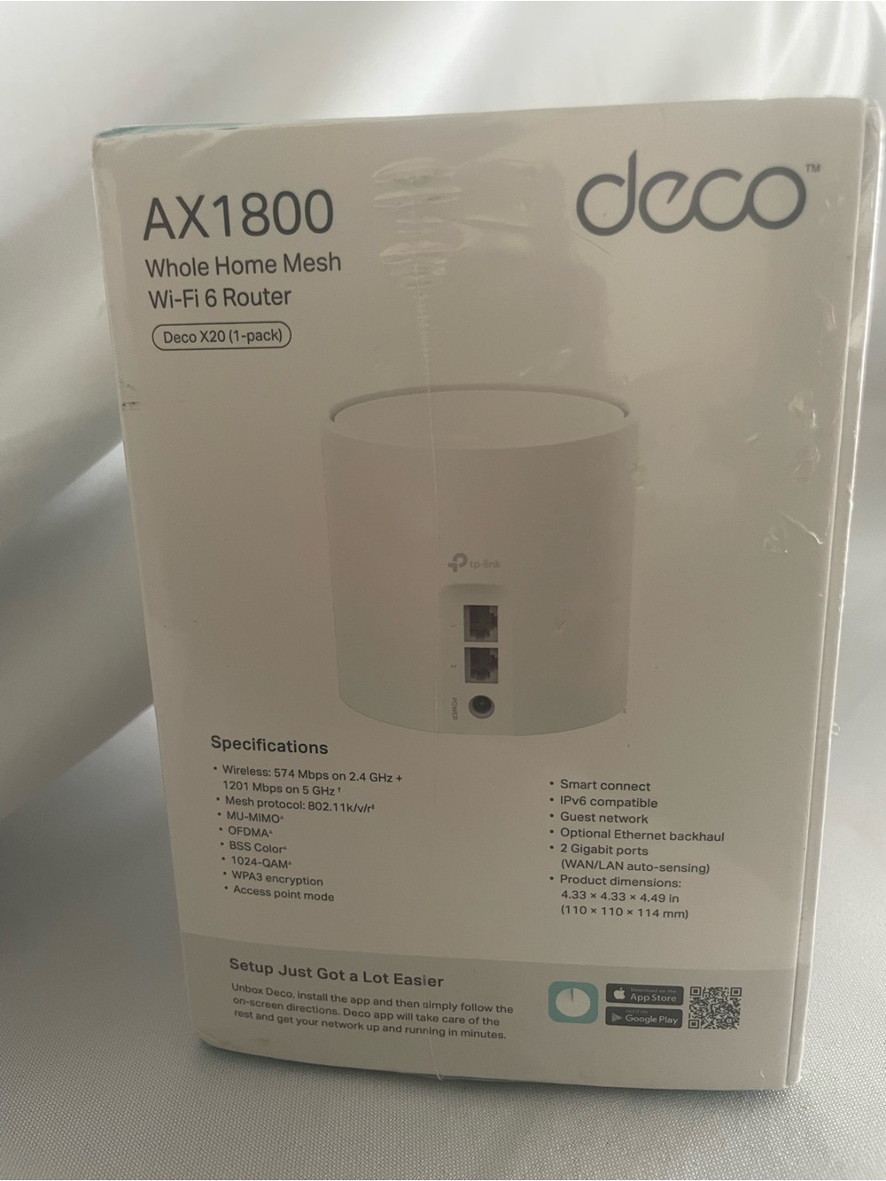 TP-Link Deco AX1800 Mesh Router - White - Picture 4 of 6